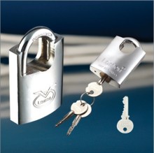 Chrome Plated Iron Padlock Electroplated Beam-Wrapped Iron Padlock (SGS)