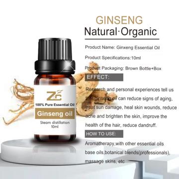 Aceite esencial de ginseng Aceite de ginseng puro para el cabello