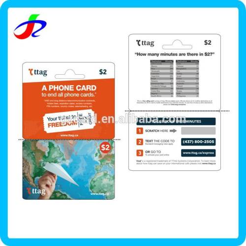 wholesales call back cell phone prepaid cards printing