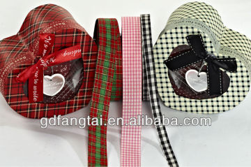 colorful lace red plaid ribbon for bows