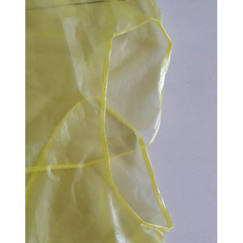 FDA 인증서가있는 노란색 일회용 플라스틱 가운