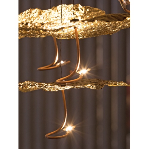 Hobby CHANDELIER DE LAVE DE GOLD GOLDEN INDOOR