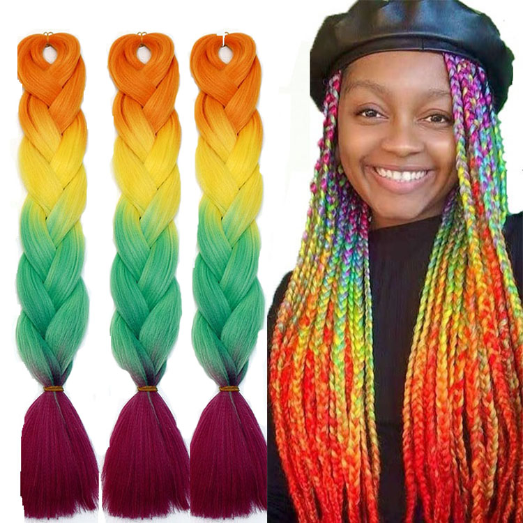 Wavy Gypsy Locs Crochet Hair Extensions Synthetic Fiber Solid And Ombre Color Gypsy Braiding Hair Extension Dreadlocks Faux Locs