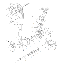 KOMATSU 6D125 ENGINE WATER PUMP ASS&#39;Y 6151-62-1201