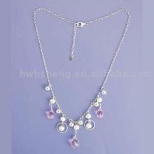 sterling silver with gemstone necklace