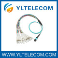 2.0mm OM3 fibra ottica Patch Cord 4 / 8 / 12 / 24 fibra MPO