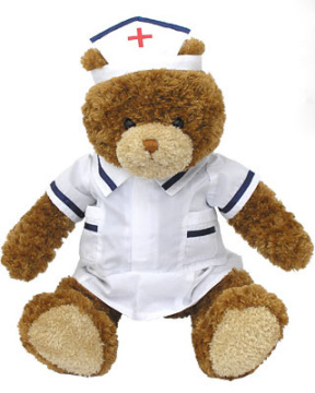 nurse teddy bear, Plush Nurse Teddy Bear