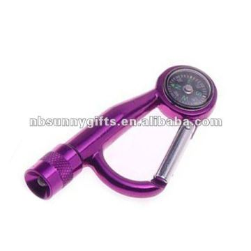 Carabiner And Hook with Led Flash Light