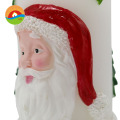 Санта-Клаус смешно украшенный ремесло искусство светодиодная свеча
