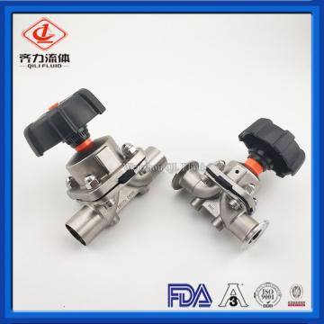 Plastik mengendalikan Clamp Diaphragm Valve