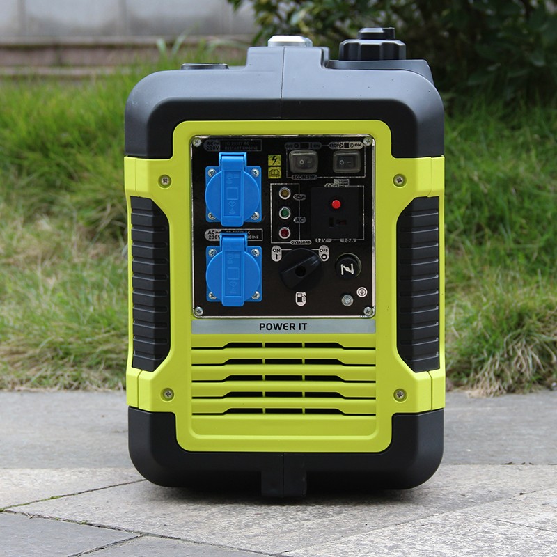 digital generator inverter, super silent 2000w Gasoline inverter generator, 220v portable pure wave inverter generator