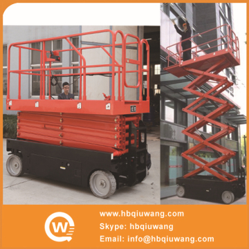 Indoor scissor lift platform