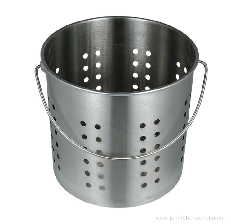 Easy-to-clean Stainless Steel Strainer Bucket