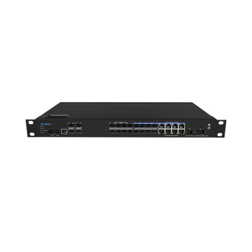 1U Rack Mount L3 4*10g θύρες SFP+8*1000Mbps Industrial Ethernet Switch