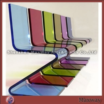 Colorful durable acrylic office/bar chairs