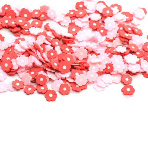 Belle tranche d&#39;argile polymère en forme de fleur de 5mm 500g / sac pour ornements d&#39;album d&#39;art d&#39;ongle confettis Kawaii