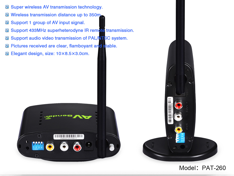 PAT260-B2EN-750R-2.4G AV Sender PAT260-B2EN-750R-2.4G AV Sender