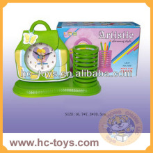 Small Butterfly bag pen holder clock