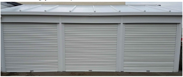 usage of L type shutter door