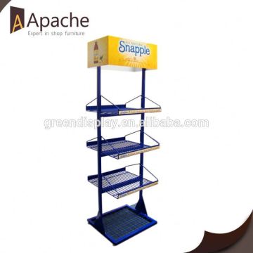 Professional mould design supermarket open book display stand