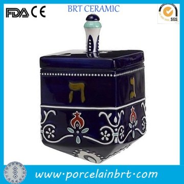 Wholesale polish decorate giftware special porcelain Container