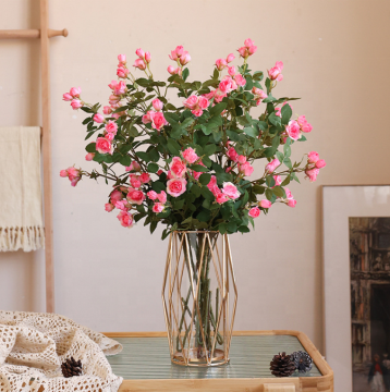 Hot Selling Silk Rose Bush Flowers for Wedding Decoration