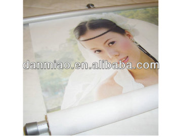 Hanging wedding poster with rods