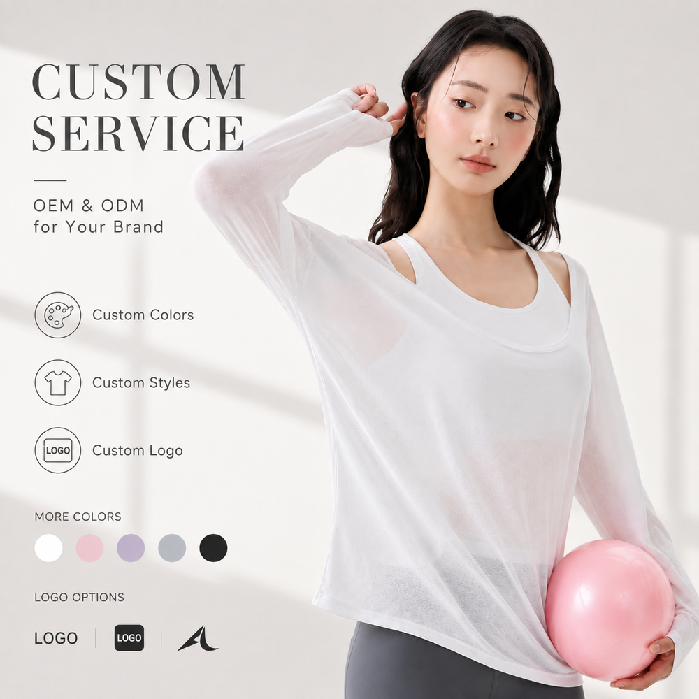 Женский комплект из 2 предметов для йоги с длинными рукавами Women's 2 Piece Long Sleeve Yoga Set