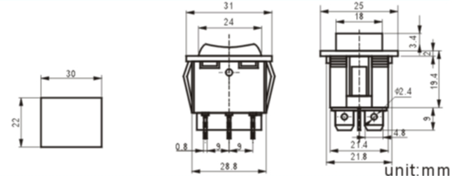 RS-223-4C-1rocker switch