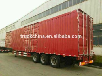 CIMC 2-axle 30T double axle box van semi trailer 40ft container truck