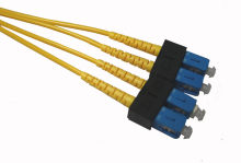 Multimode Pvc Optical Fiber Patch Cable , Sc-sc Sm 9 / 125 Fiber Optic Jumper Cables