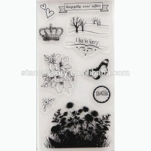 rubber stampsTransparent silicone clear art stamps craft rubber stamps