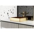 Gold Bathroom Sink Rectangular Vessel Sink Above Counter