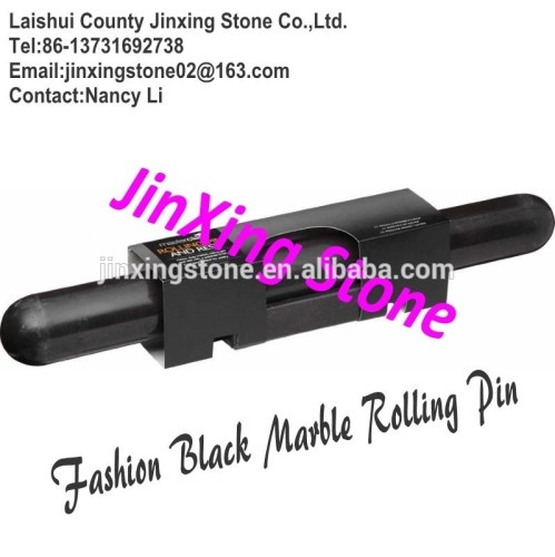 Solid Beautiful Black Marble Rolling Pin and Marble Base Fashion Kitchen Baking Tools