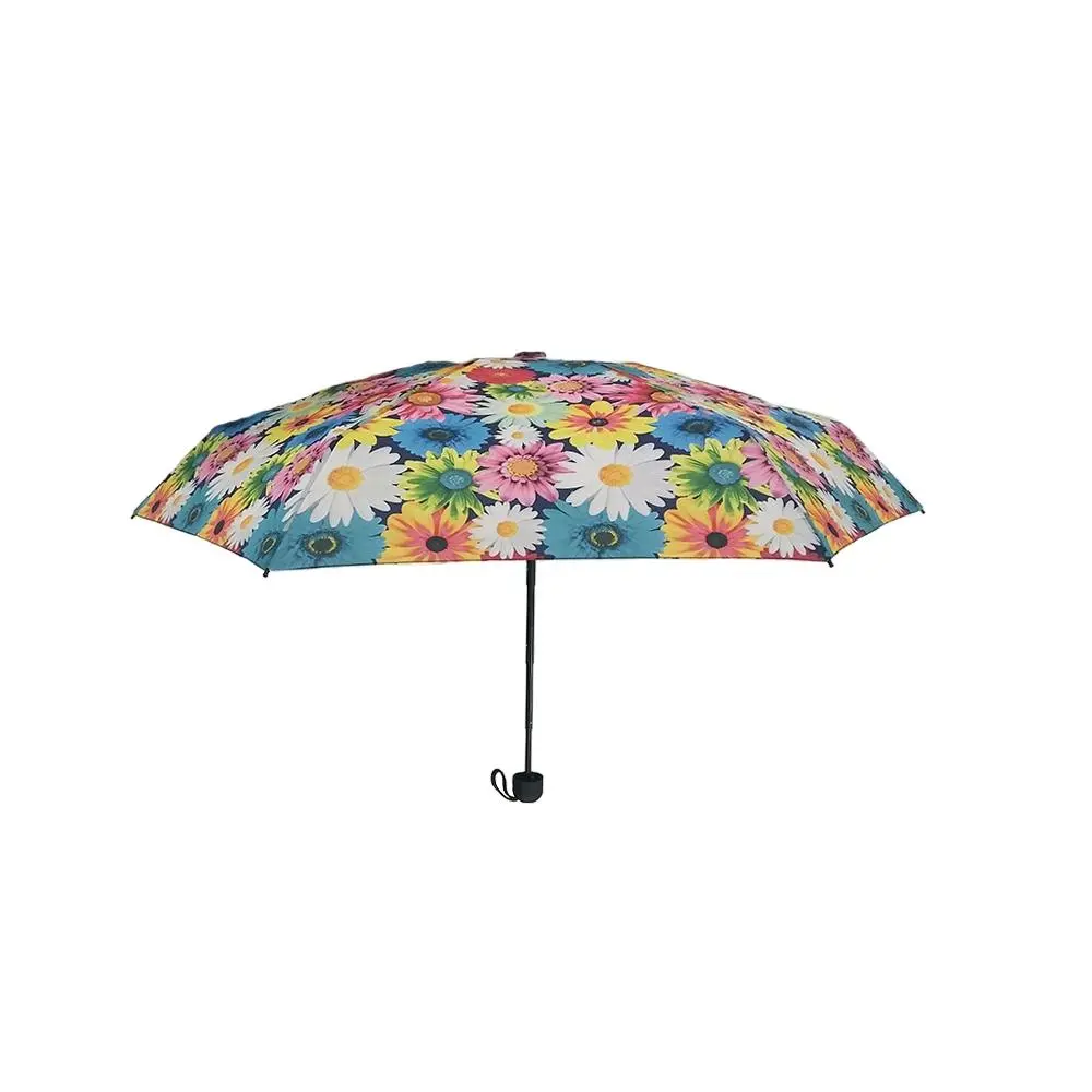 Manual 5 Folding Umbrella Floral Print Mini Pocket Umbrella with Customized