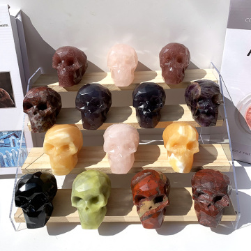 Wholesale Clear Quartz Crystal Skulls for Halloween Decoration