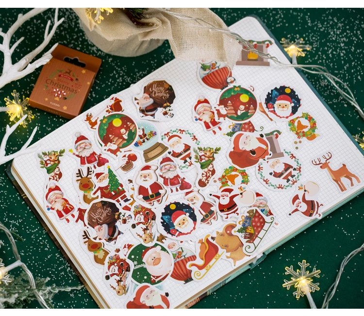 Christmas Adhesive Paper Sticker for Sealing and Decorating