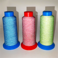 High Tenacity Eco-Fashion Colored Reflective Embroidery Thread