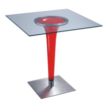 Glass Top Squard Bar Table