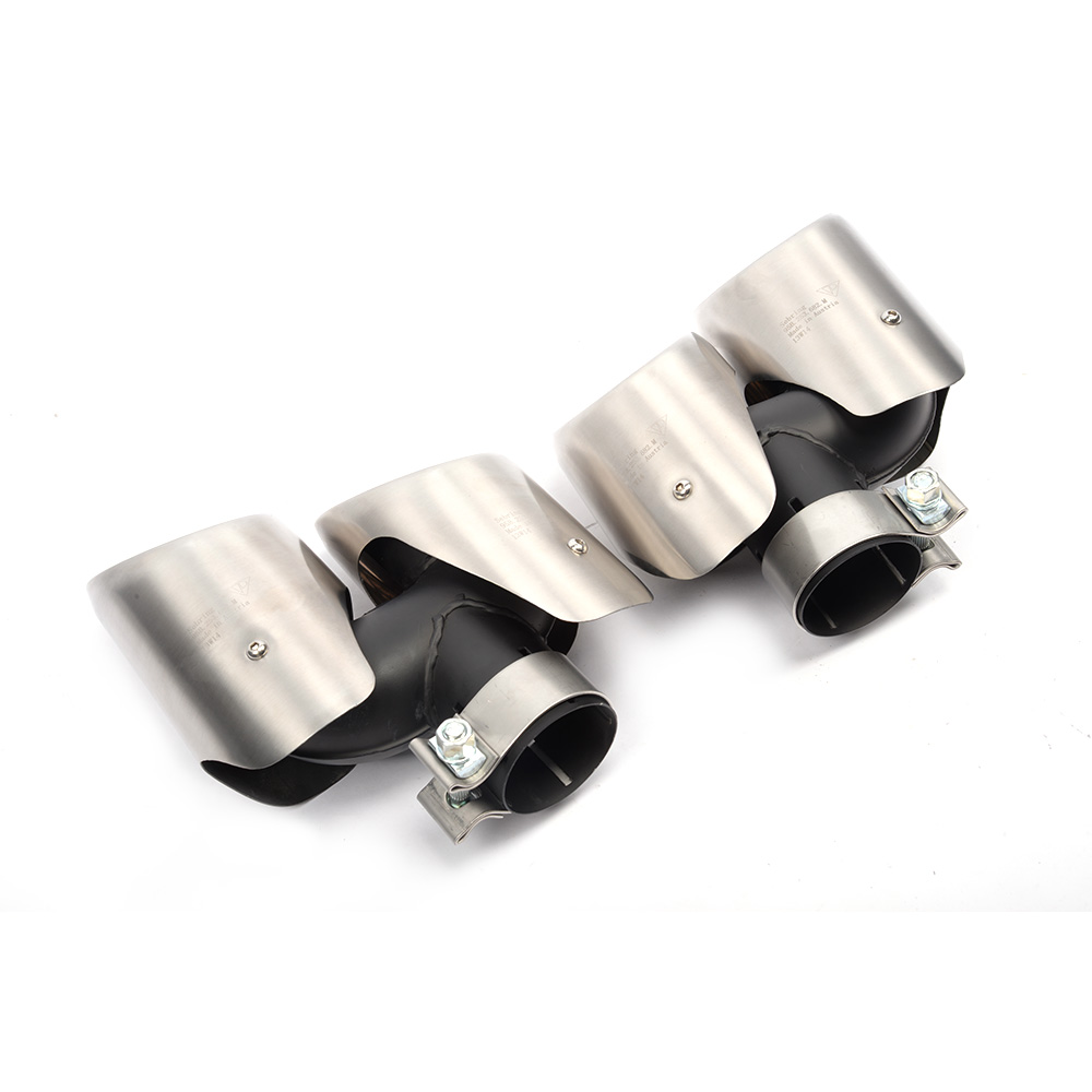 JCSPORTLINE Steel Exhaust End Tips for Porsche Macan 2014UP