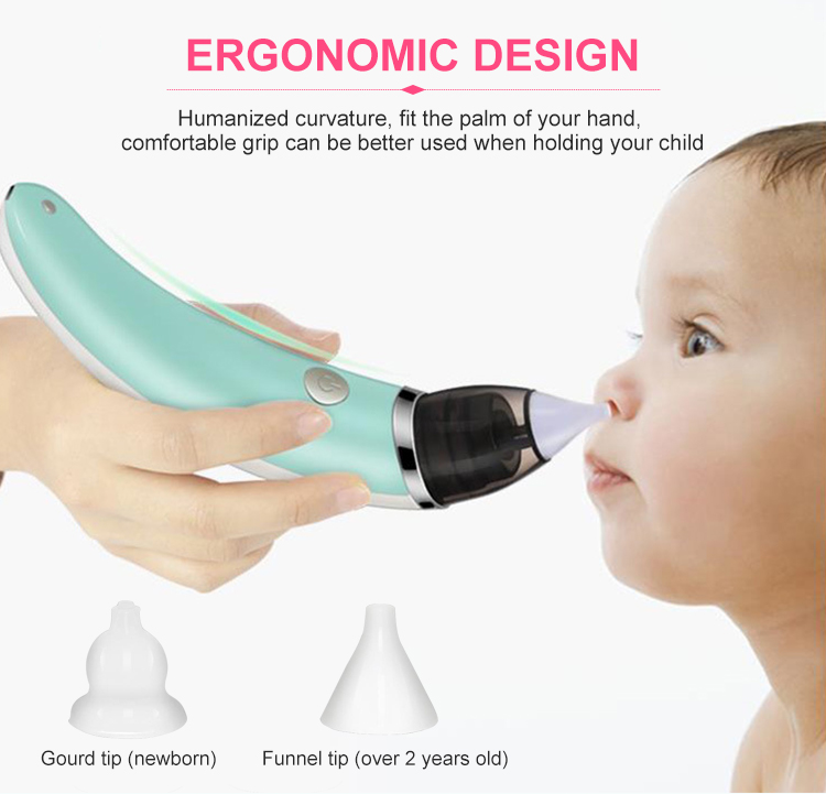 Étiquette privée Nant Neser Aspirateur Nasal Aspiration Baby Nez Suspiration Electric Nasing Aspiration pour bébé USB 3-6 heures 2000 MA