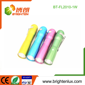 Manufacturer Supply 1watt AA battery Operated Metal Pocket flash light torch""repeatKeyword":"flash lights (torch)
