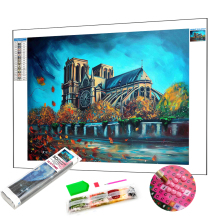 Landscape Series Diamond Painting Kits: Architecture Inspired Resin Stones for Interior Decoration