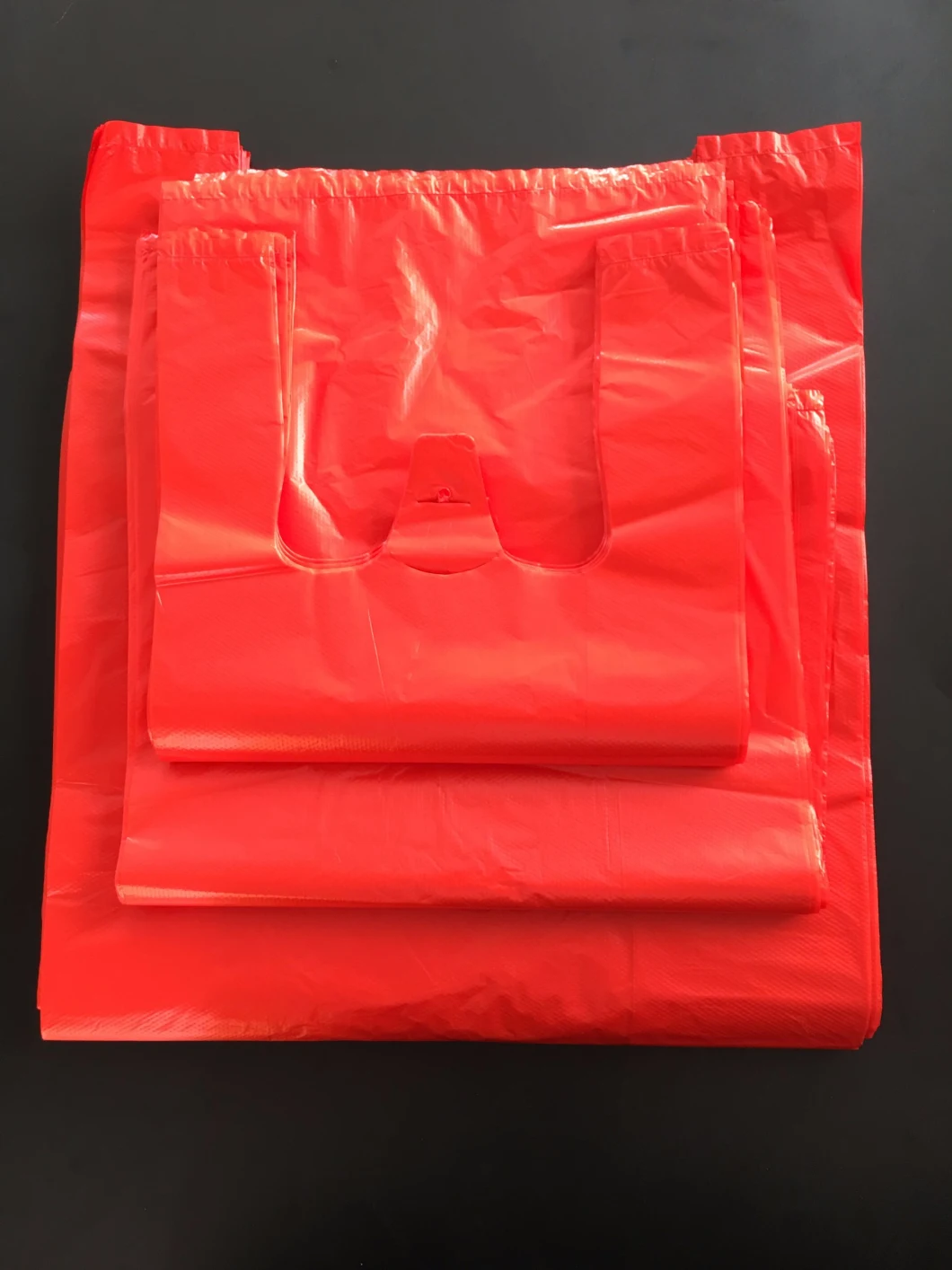 Printed Coated Disposable Vegetable and Fruit Plastic Printed T Shirt Bags