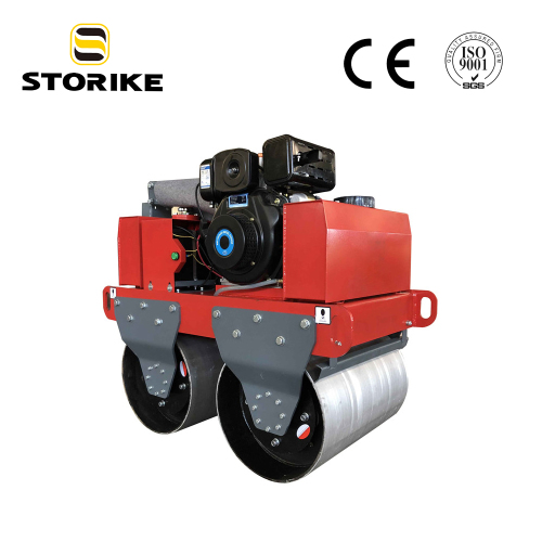 Walk Behind Two Drums Vibratory Mini Road Roller Factory