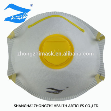 ce en food processing non-woven cloth meterial face respirator with valve