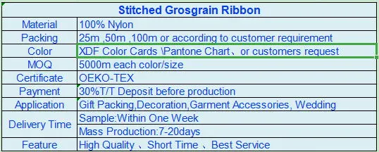 Handcraft Stitched Grosgrain Ribbon