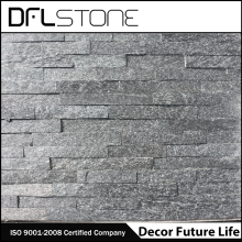 cheap natural black stacked stone cladding