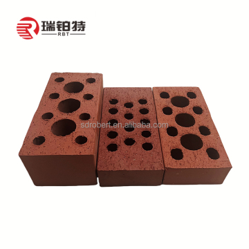 Red Perforated Clay Bricks for Construction