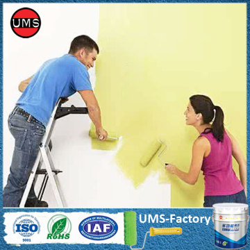 Acrylic latex enamel elastomeric house paint